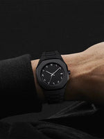 Aura Luxury Black Stainless Steel Arabic Waterpoof Watch